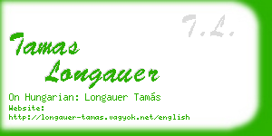 tamas longauer business card